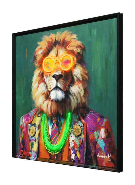 Fashion Lion - LED Glow Pop Art | Limited Edition #6230