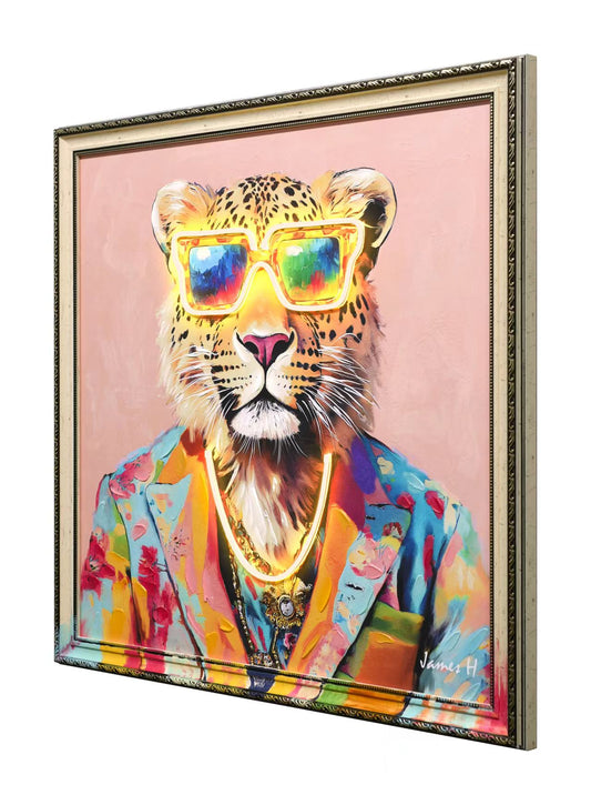 Fashion Leopard - LED Glow Pop Art | Limited Edition #6229