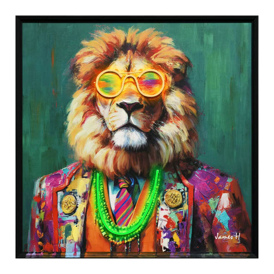 Fashion Lion - LED Glow Pop Art | Limited Edition #6230
