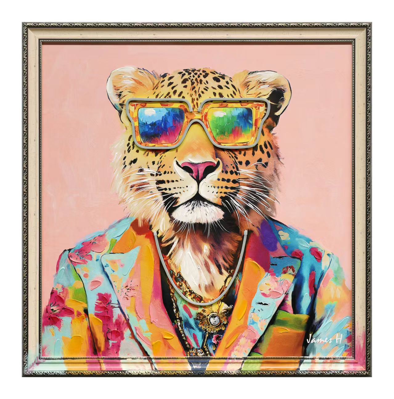 Fashion Leopard - LED Glow Pop Art | Limited Edition #6229