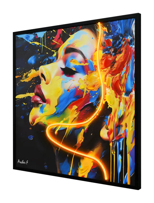 Colorful Portrait Art - LED Glow Pop Art | Limited Edition #6234
